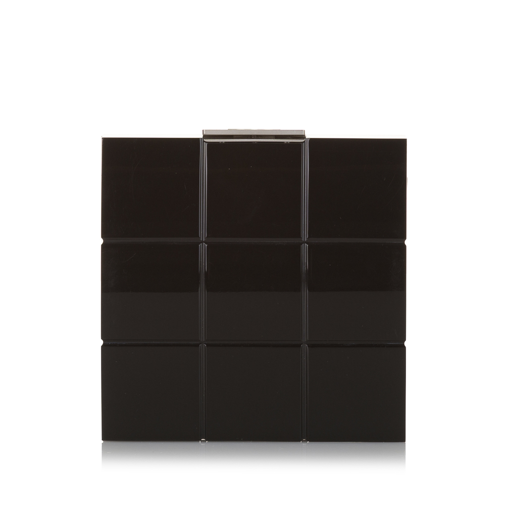 Pre-Loved Chanel Choco Bar Lucite Perspex Clutch - Picture 3 of 7